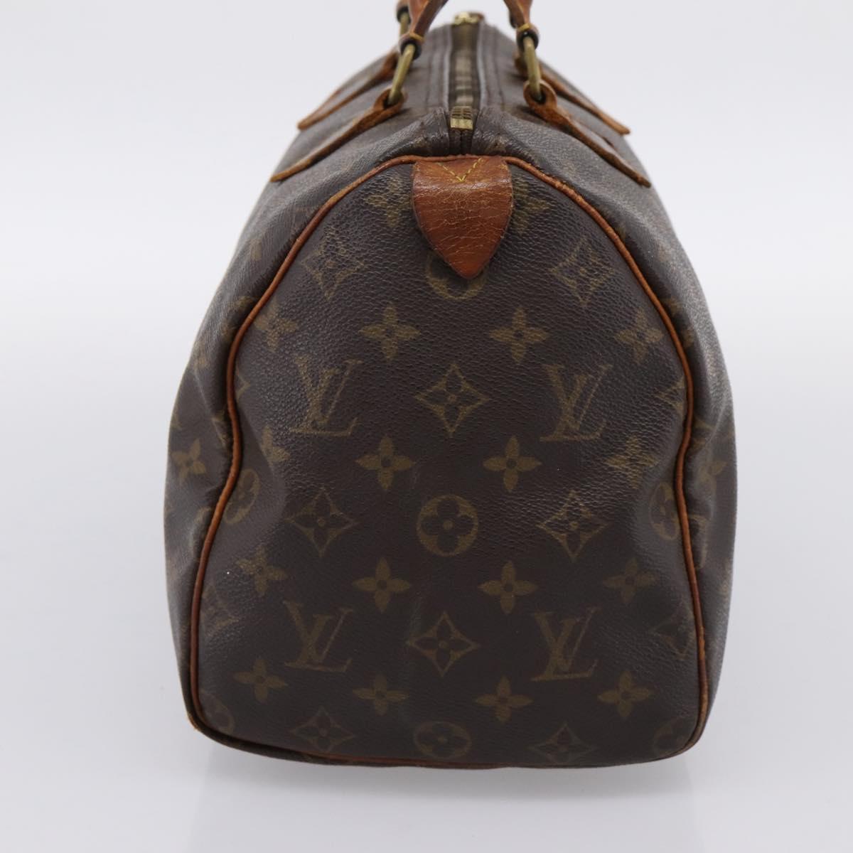 LOUIS VUITTON Monogram Speedy 30 Hand Bag M41526 LV Auth 203162