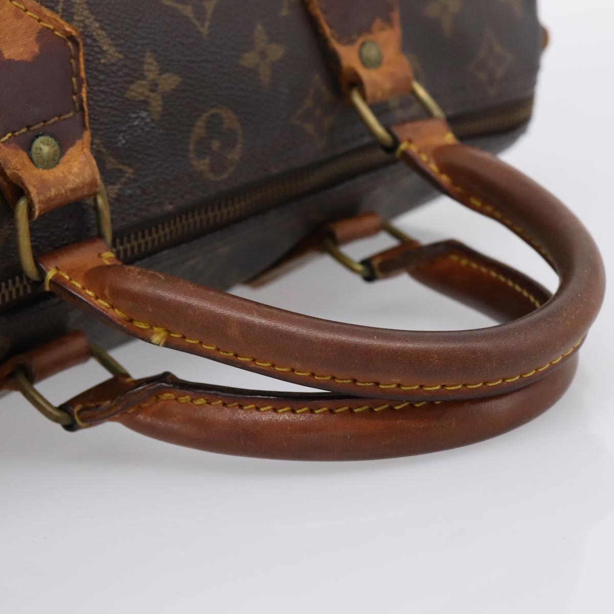 LOUIS VUITTON Monogram Speedy 30 Hand Bag M41526 LV Auth 203162