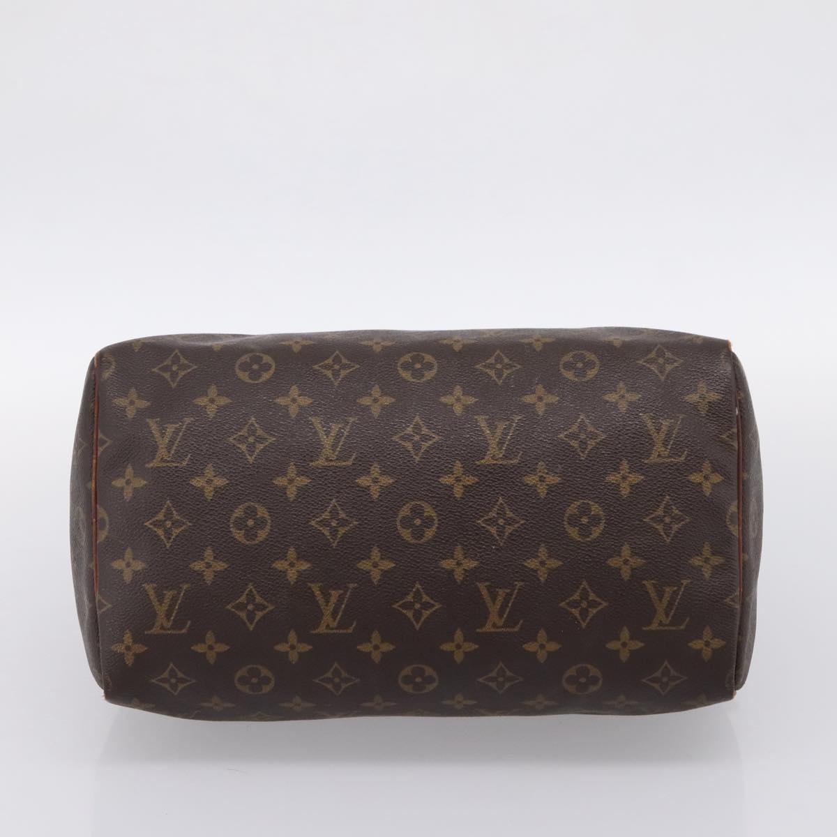 LOUIS VUITTON Monogram Speedy 30 Hand Bag M41526 LV Auth 203162