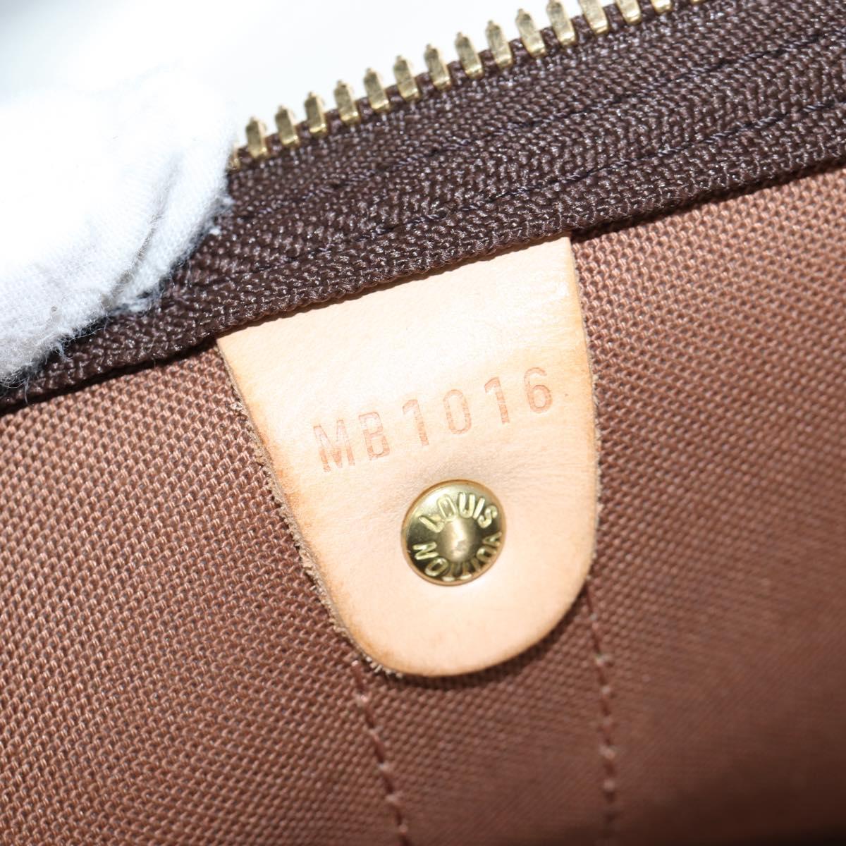 LOUIS VUITTON Monogram Keepall Bandouliere 60 Boston Bag M41412 LV Auth 203164V