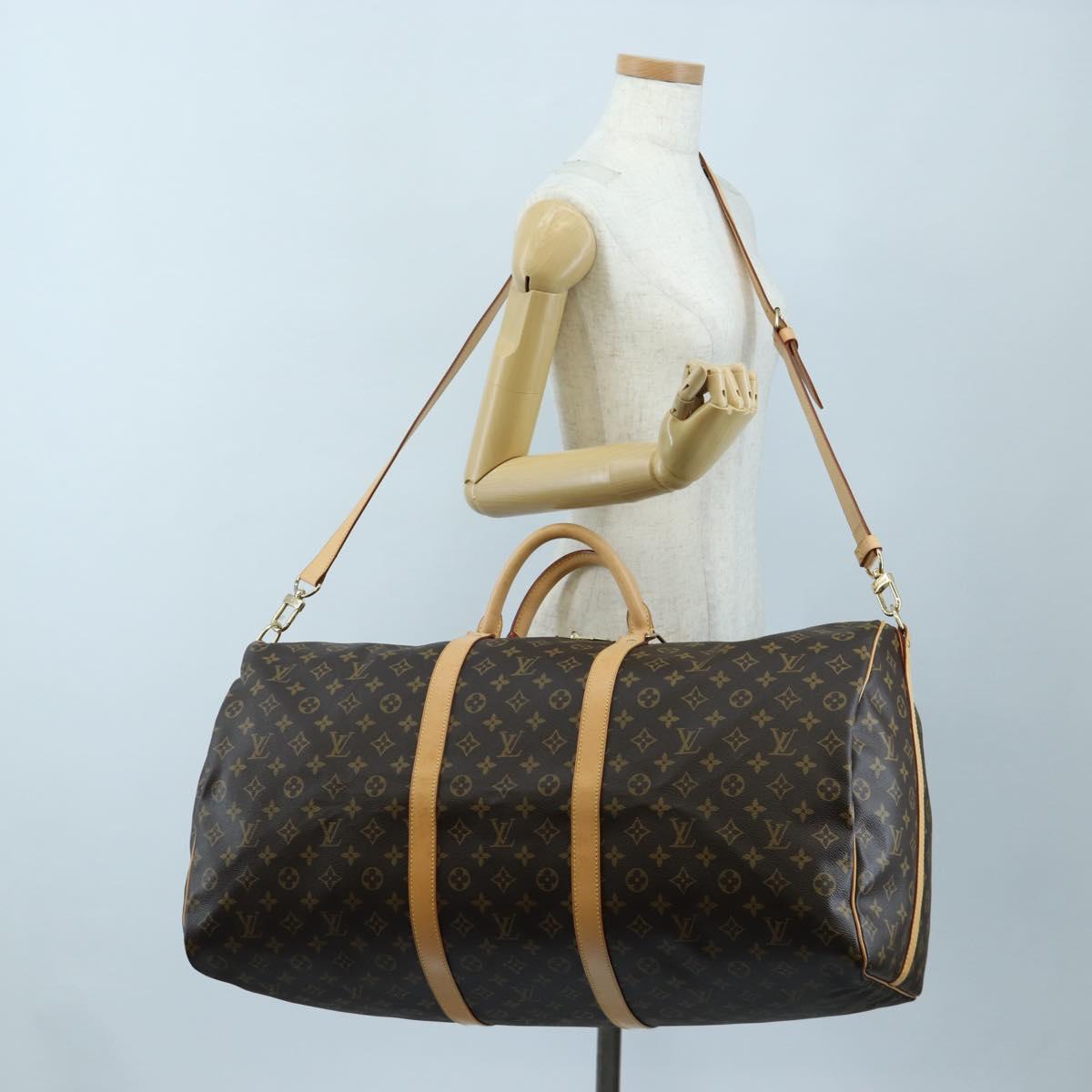 LOUIS VUITTON Monogram Keepall Bandouliere 60 Boston Bag M41412 LV Auth 203164V