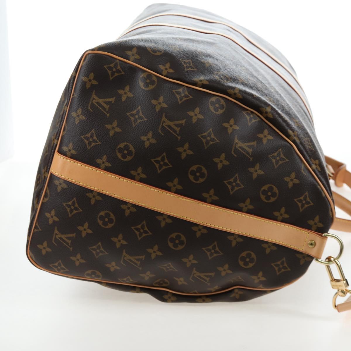 LOUIS VUITTON Monogram Keepall Bandouliere 60 Boston Bag M41412 LV Auth 203164V