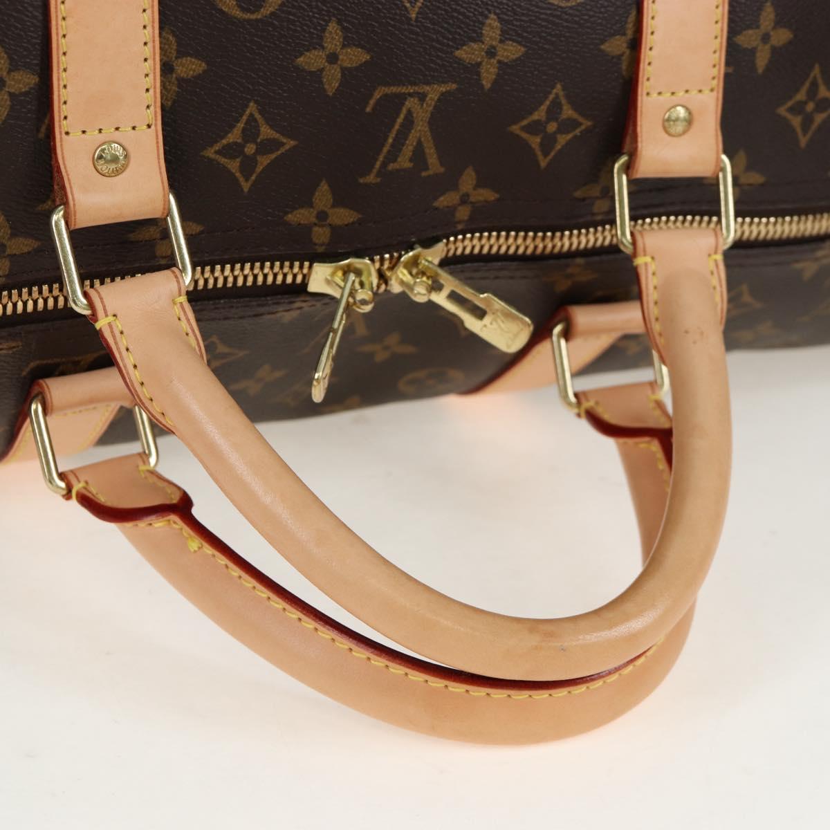 LOUIS VUITTON Monogram Keepall Bandouliere 60 Boston Bag M41412 LV Auth 203164V