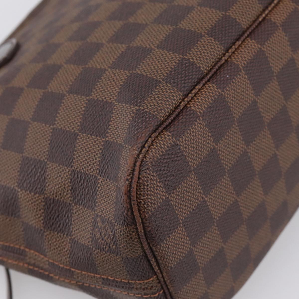 LOUIS VUITTON Damier Ebene Neverfull PM Tote Bag N51109 LV Auth 203167A