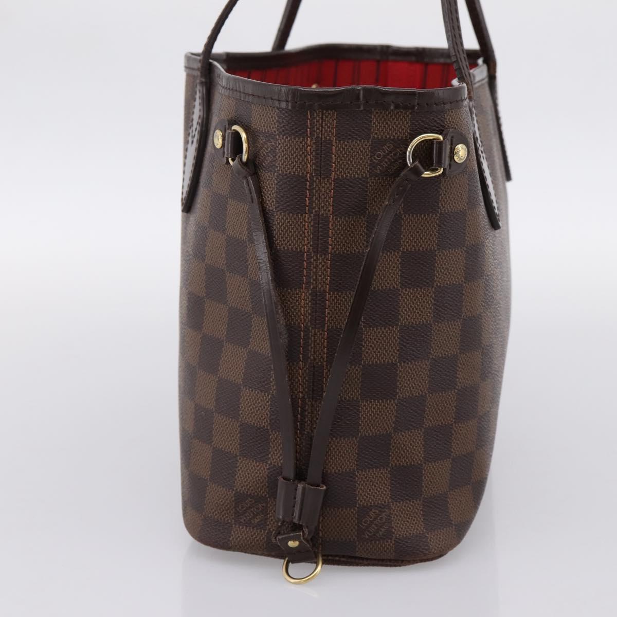 LOUIS VUITTON Damier Ebene Neverfull PM Tote Bag N51109 LV Auth 203167A