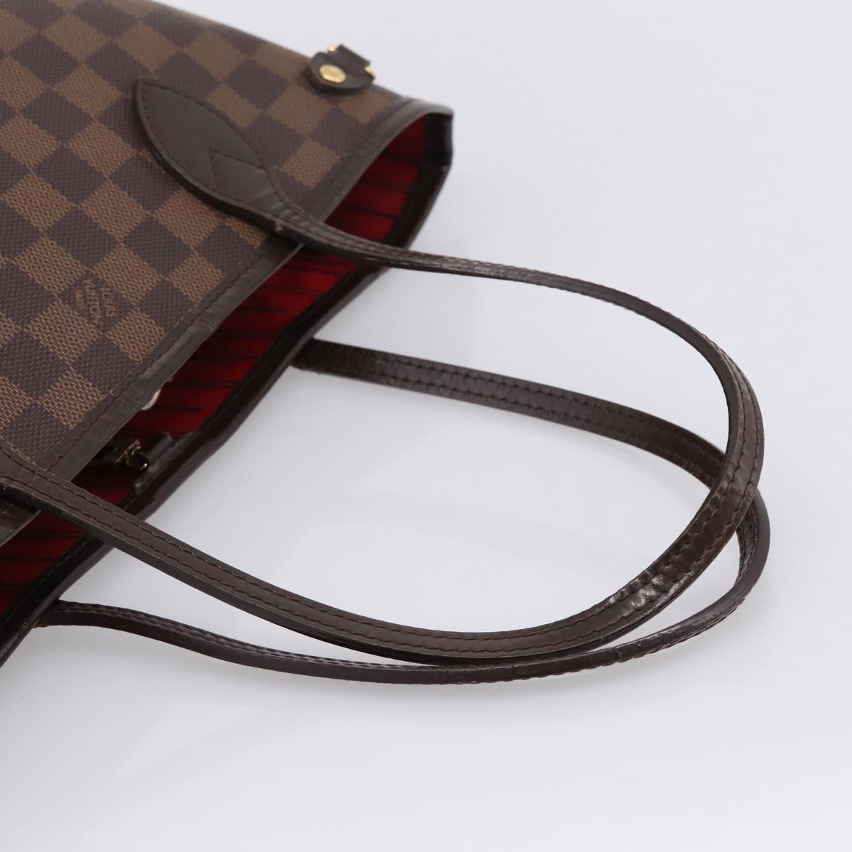 LOUIS VUITTON Damier Ebene Neverfull PM Tote Bag N51109 LV Auth 203167A