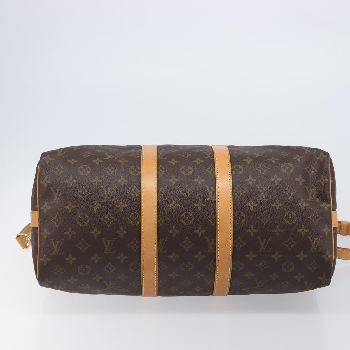 LOUIS VUITTON Monogram Keepall Bandouliere 45 Boston Bag M41418 LV Auth 203168SV