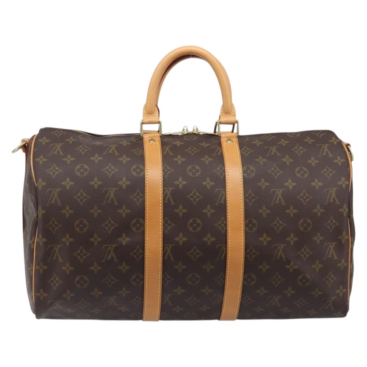 LOUIS VUITTON Monogram Keepall Bandouliere 45 Boston Bag M41418 LV Auth 203168SV