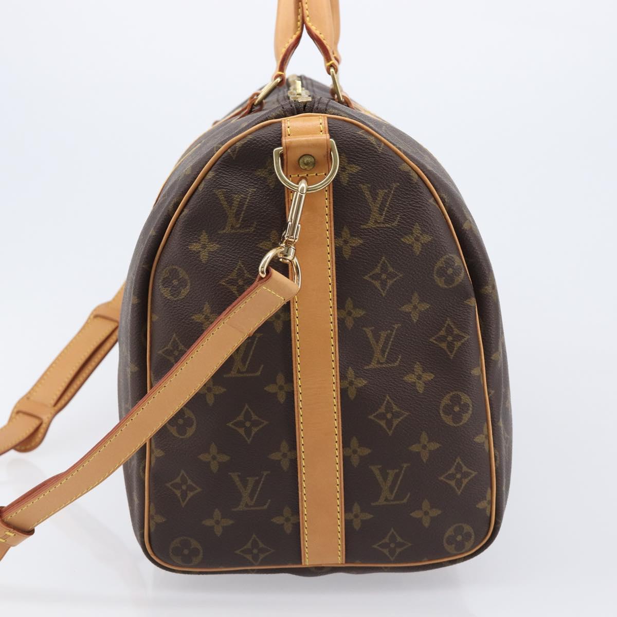 LOUIS VUITTON Monogram Keepall Bandouliere 45 Boston Bag M41418 LV Auth 203168SV