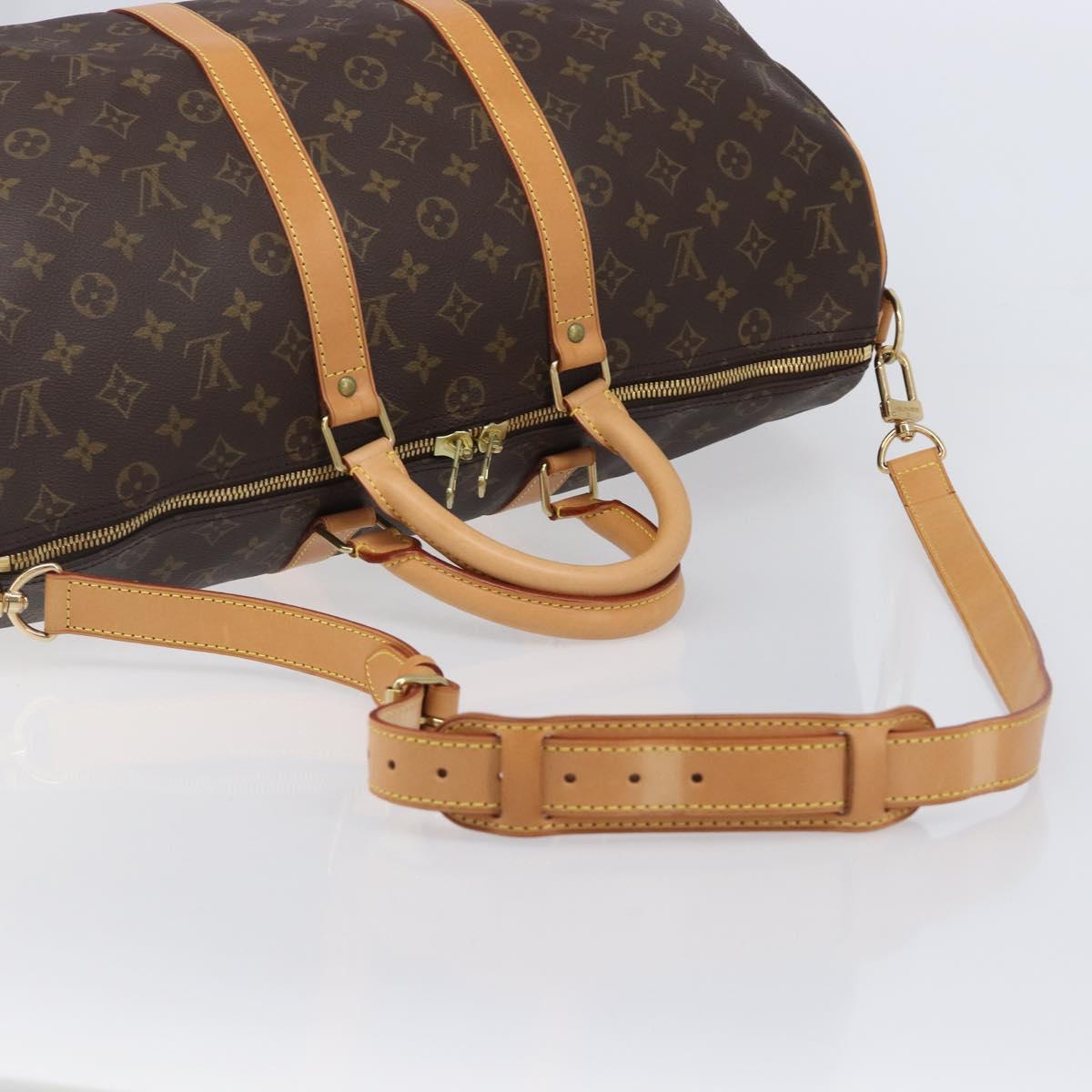 LOUIS VUITTON Monogram Keepall Bandouliere 45 Boston Bag M41418 LV Auth 203168SV