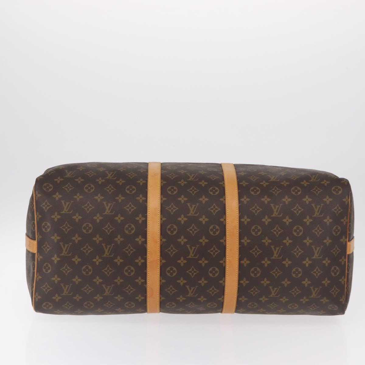 LOUIS VUITTON Monogram Keepall Bandouliere 60 Boston Bag M41412 LV Auth 203169