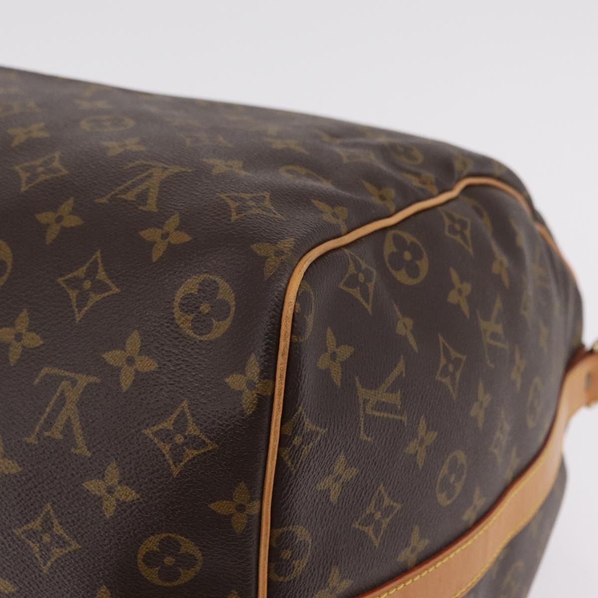LOUIS VUITTON Monogram Keepall Bandouliere 60 Boston Bag M41412 LV Auth 203169
