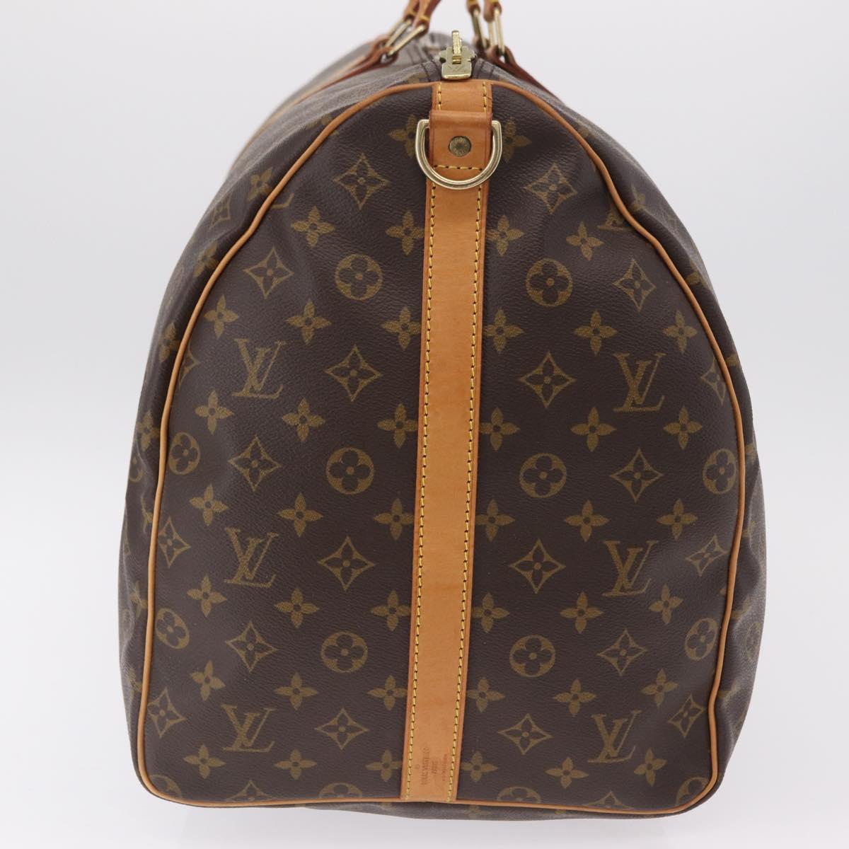 LOUIS VUITTON Monogram Keepall Bandouliere 60 Boston Bag M41412 LV Auth 203169