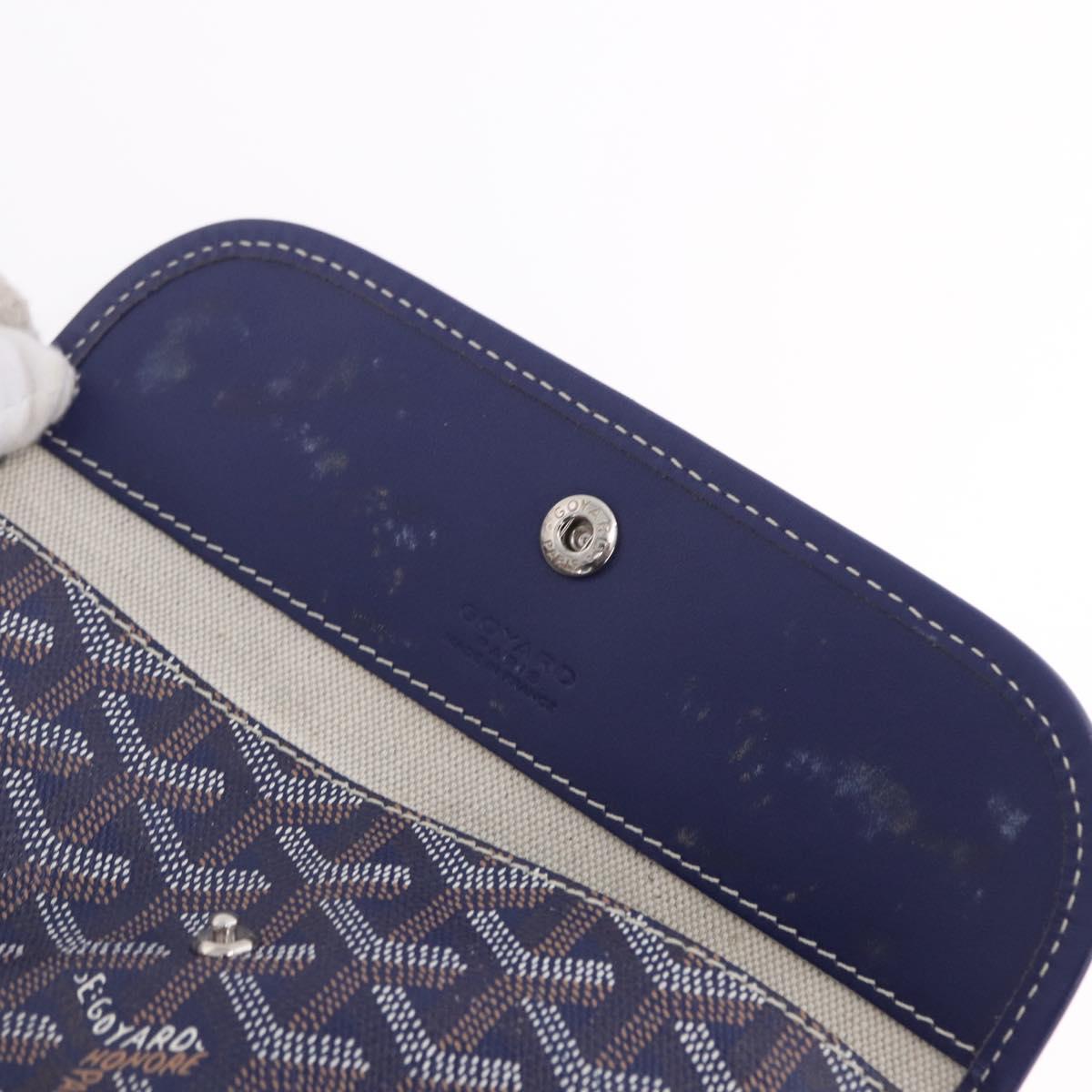 GOYARD Herringbone Saint Louis PM Tote Bag PVC Navy Auth 203171A