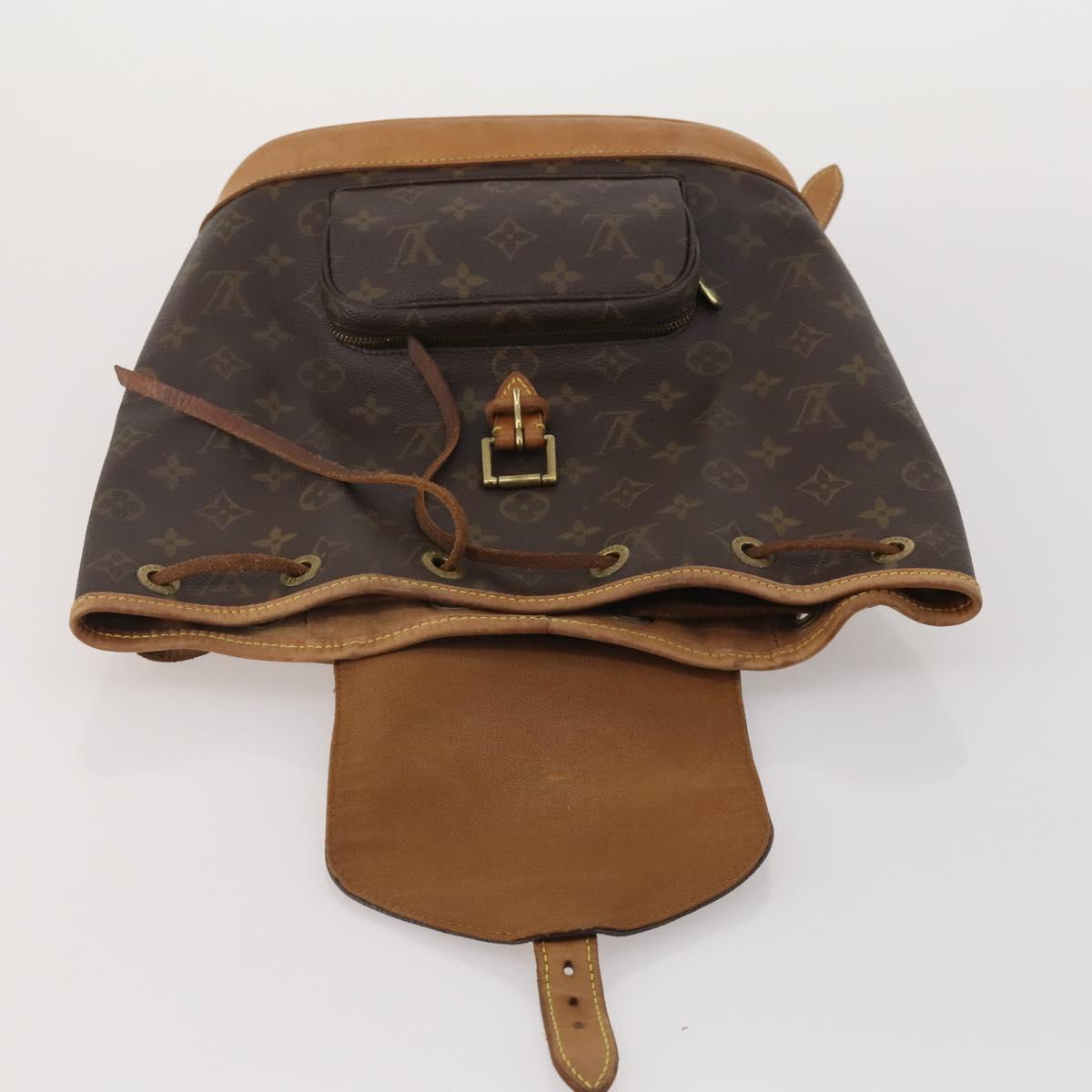 LOUIS VUITTON Monogram Montsouris MM Backpack M51136 LV Auth 203175A