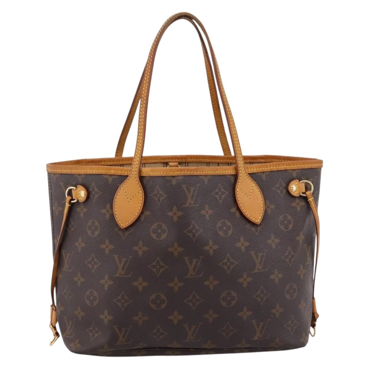 LOUIS VUITTON Monogram Neverfull PM Tote Bag M40155 LV Auth 203177A