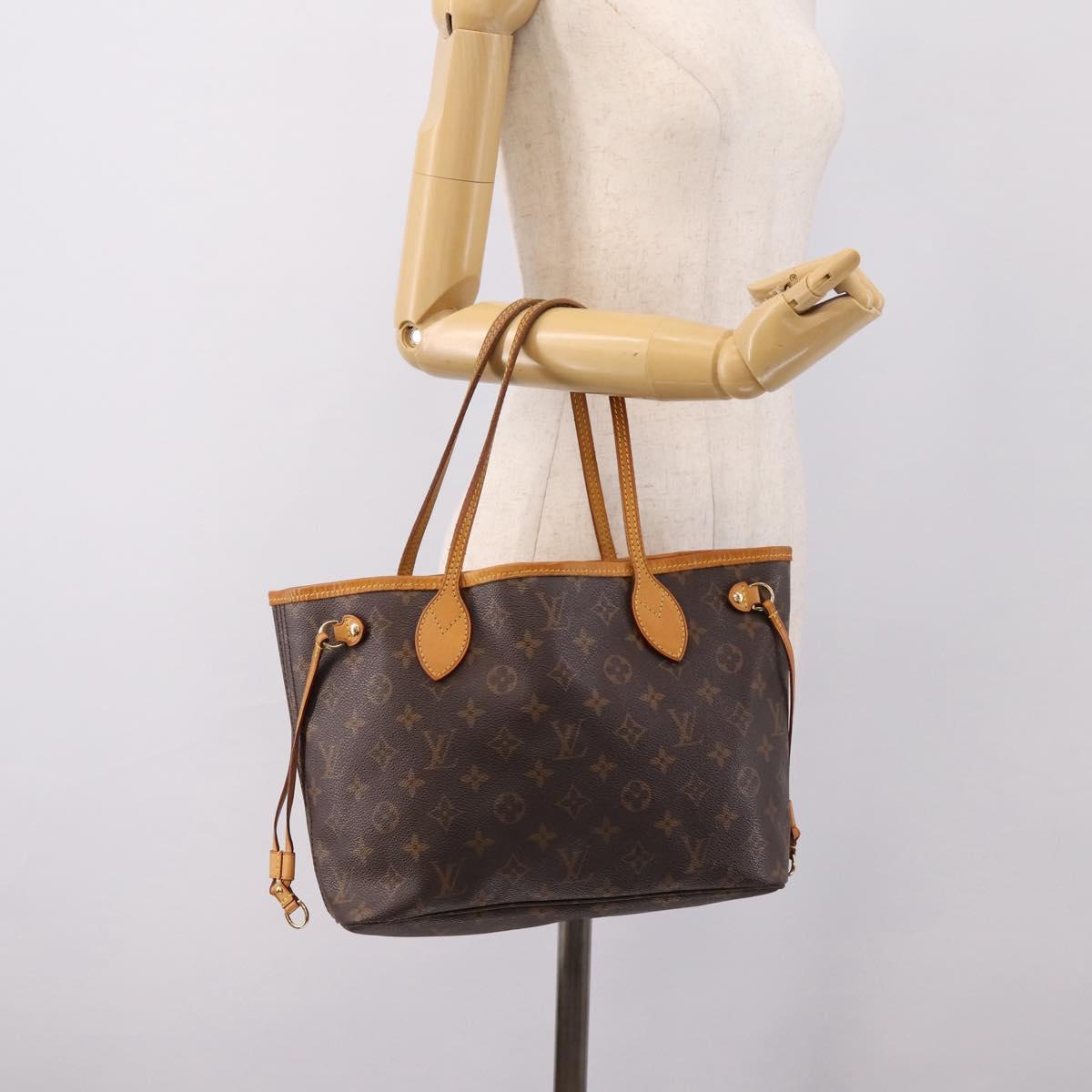 LOUIS VUITTON Monogram Neverfull PM Tote Bag M40155 LV Auth 203177A