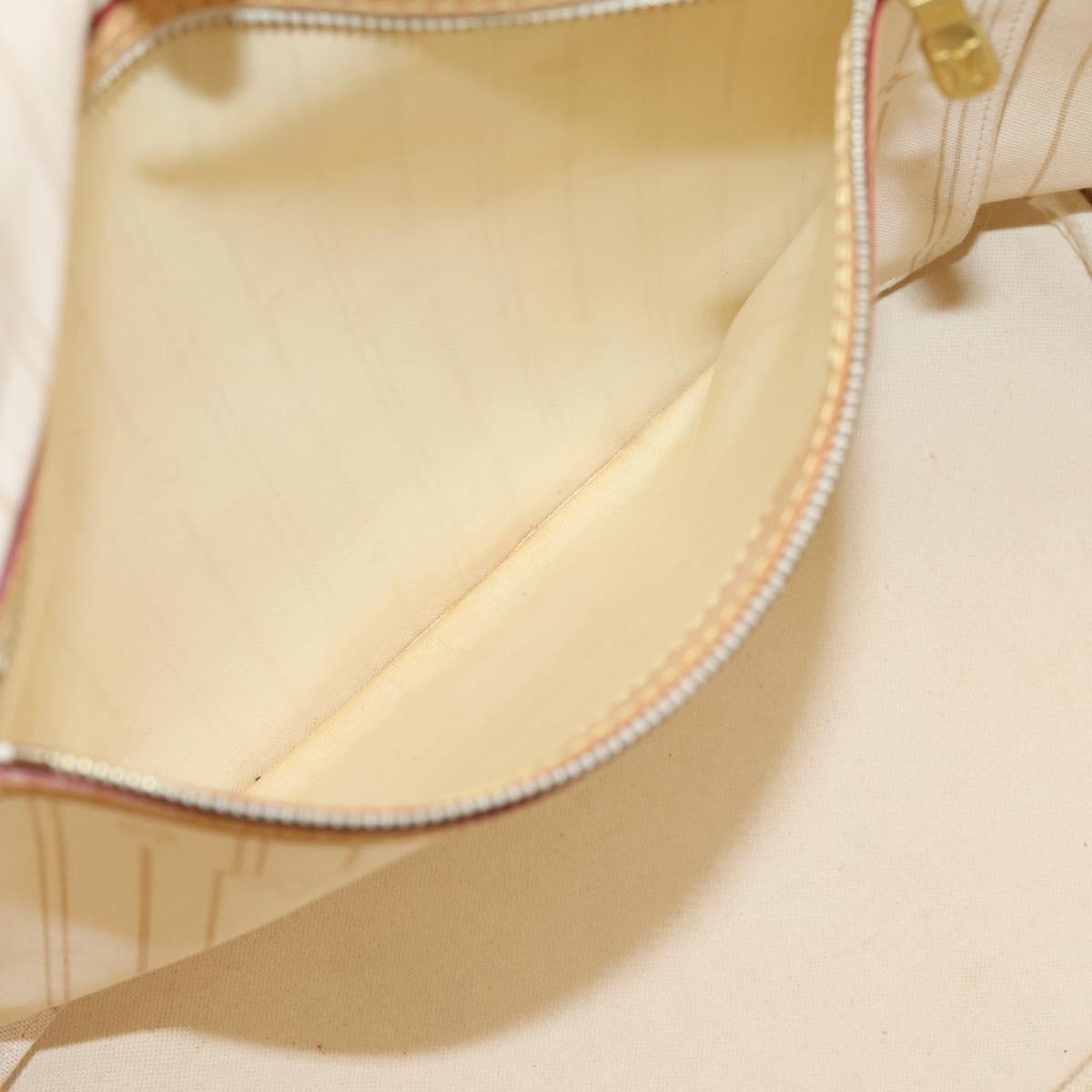 LOUIS VUITTON Damier Azur Neverfull MM Tote Bag N41605 LV Auth 203183V