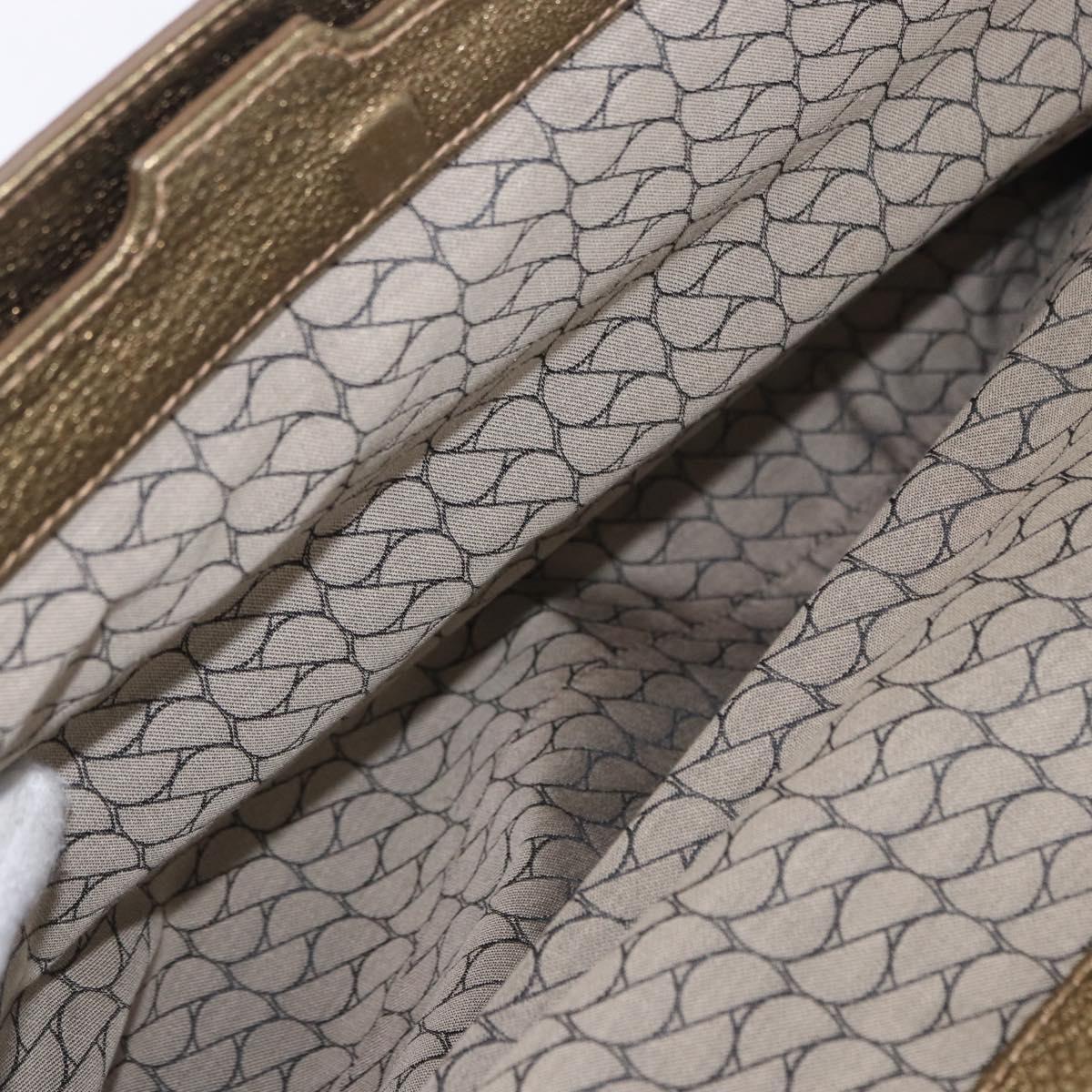 CARTIER Shoulder Bag Suede Green Gold Auth 203184V