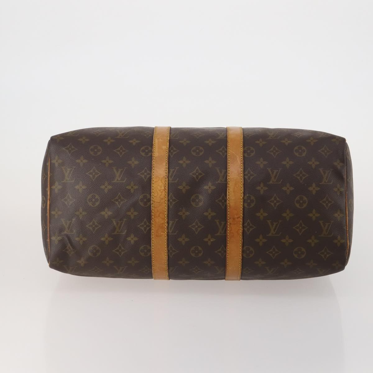 LOUIS VUITTON Monogram Keepall 45 Boston Bag M41428 LV Auth 203188