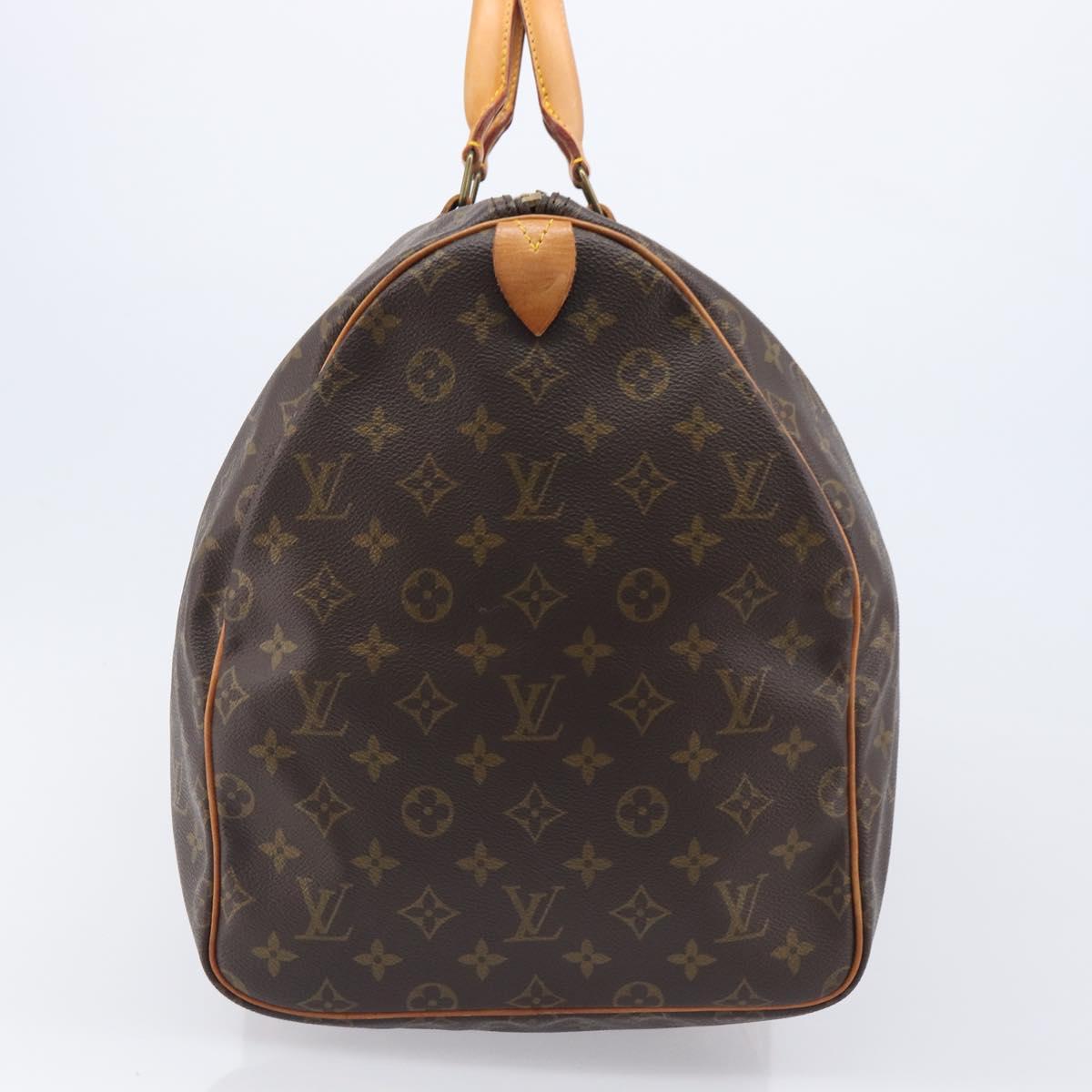 LOUIS VUITTON Monogram Keepall 55 Boston Bag M41424 LV Auth 203190V
