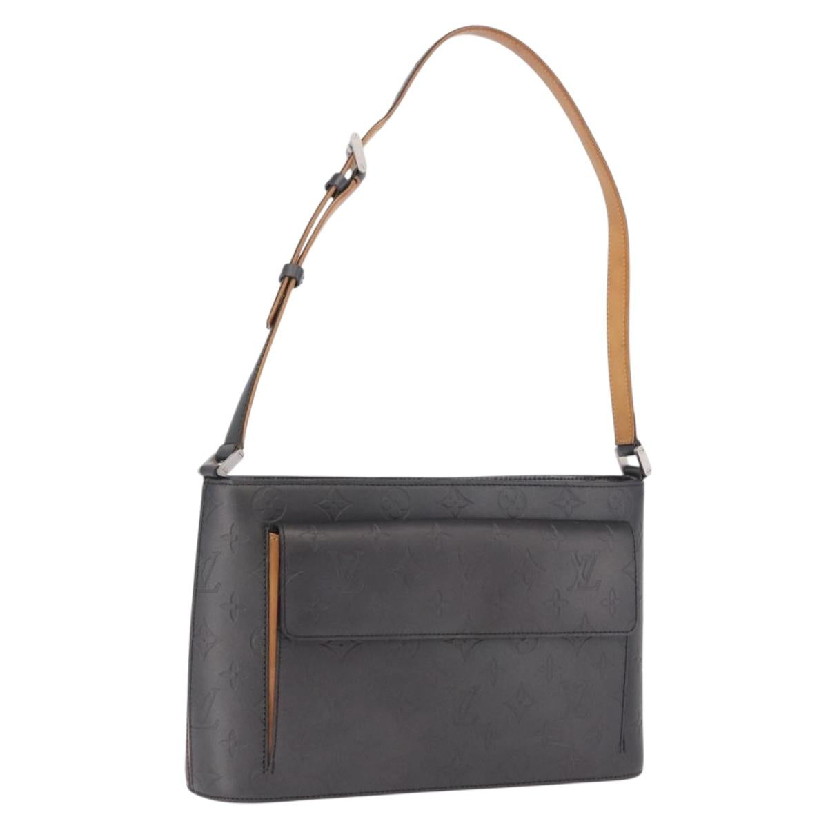 LOUIS VUITTON Monogram Mat Alston Shoulder Bag Gray M55122 LV Auth 203193V