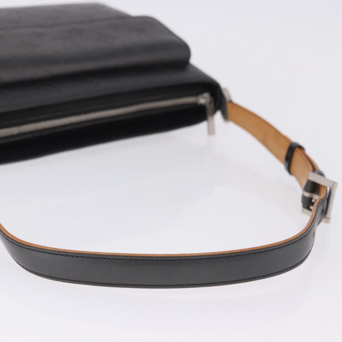 LOUIS VUITTON Monogram Mat Alston Shoulder Bag Gray M55122 LV Auth 203193V