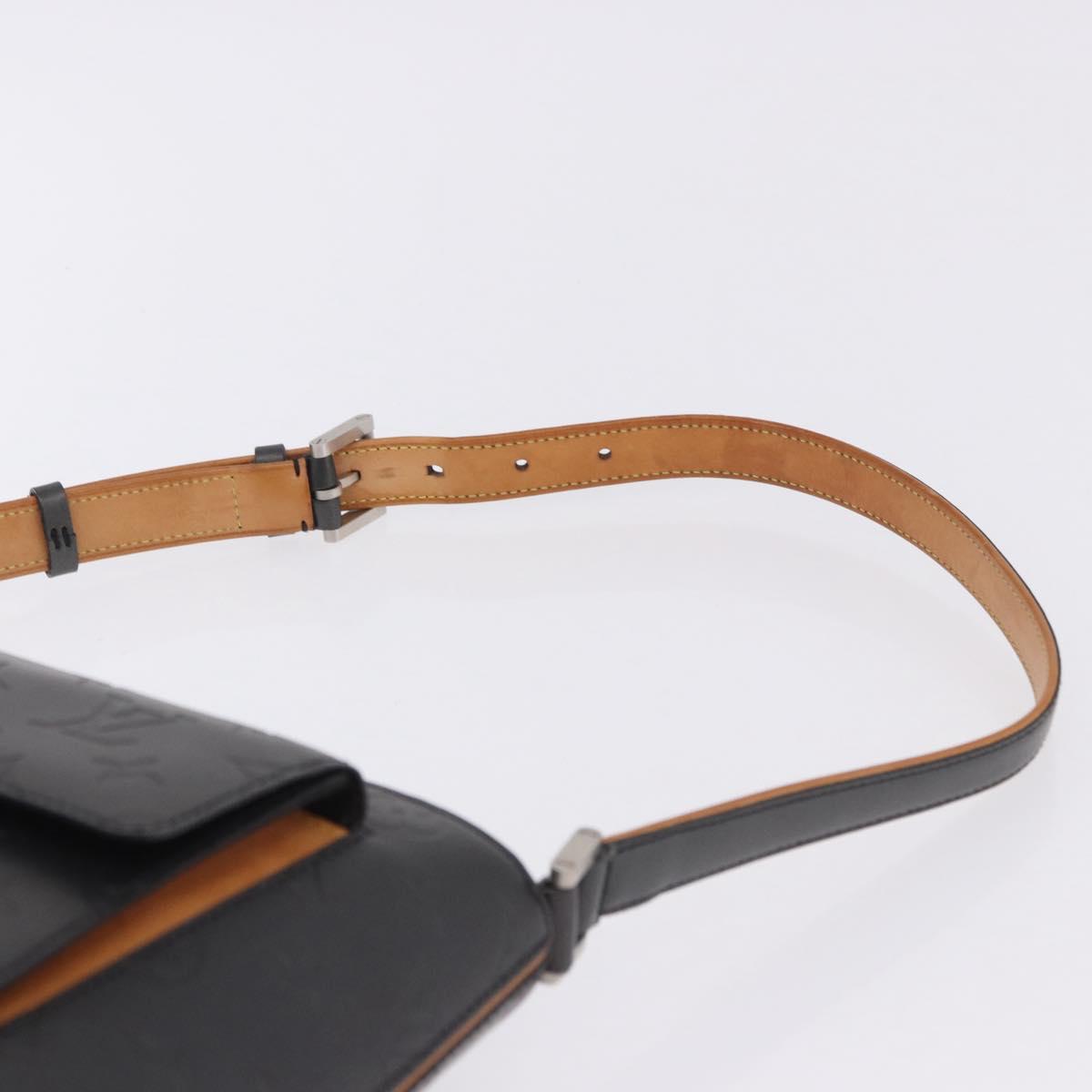 LOUIS VUITTON Monogram Mat Alston Shoulder Bag Gray M55122 LV Auth 203193V