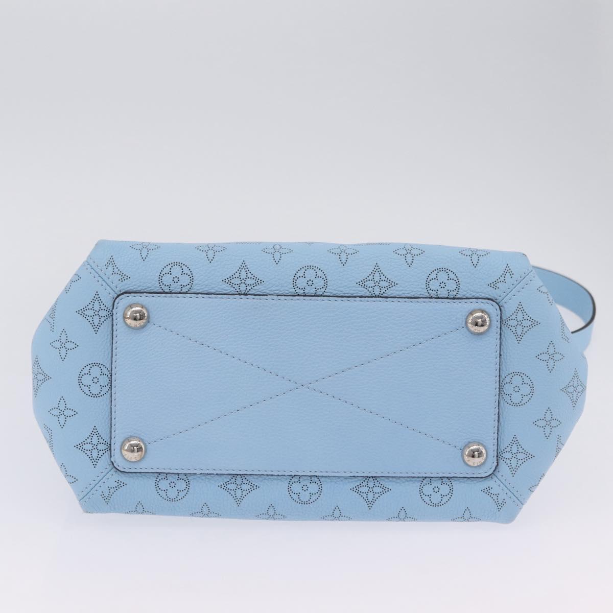LOUIS VUITTON Monogram Mahina Babylone PM Bag Ice blue M50907 LV Auth 203195V