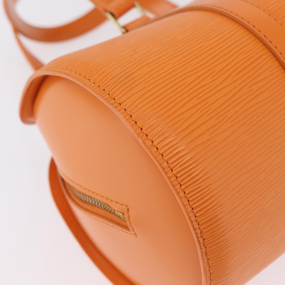 LOUIS VUITTON Epi Soufflot Hand Bag Orange Mandarin M5222H LV Auth 203201V