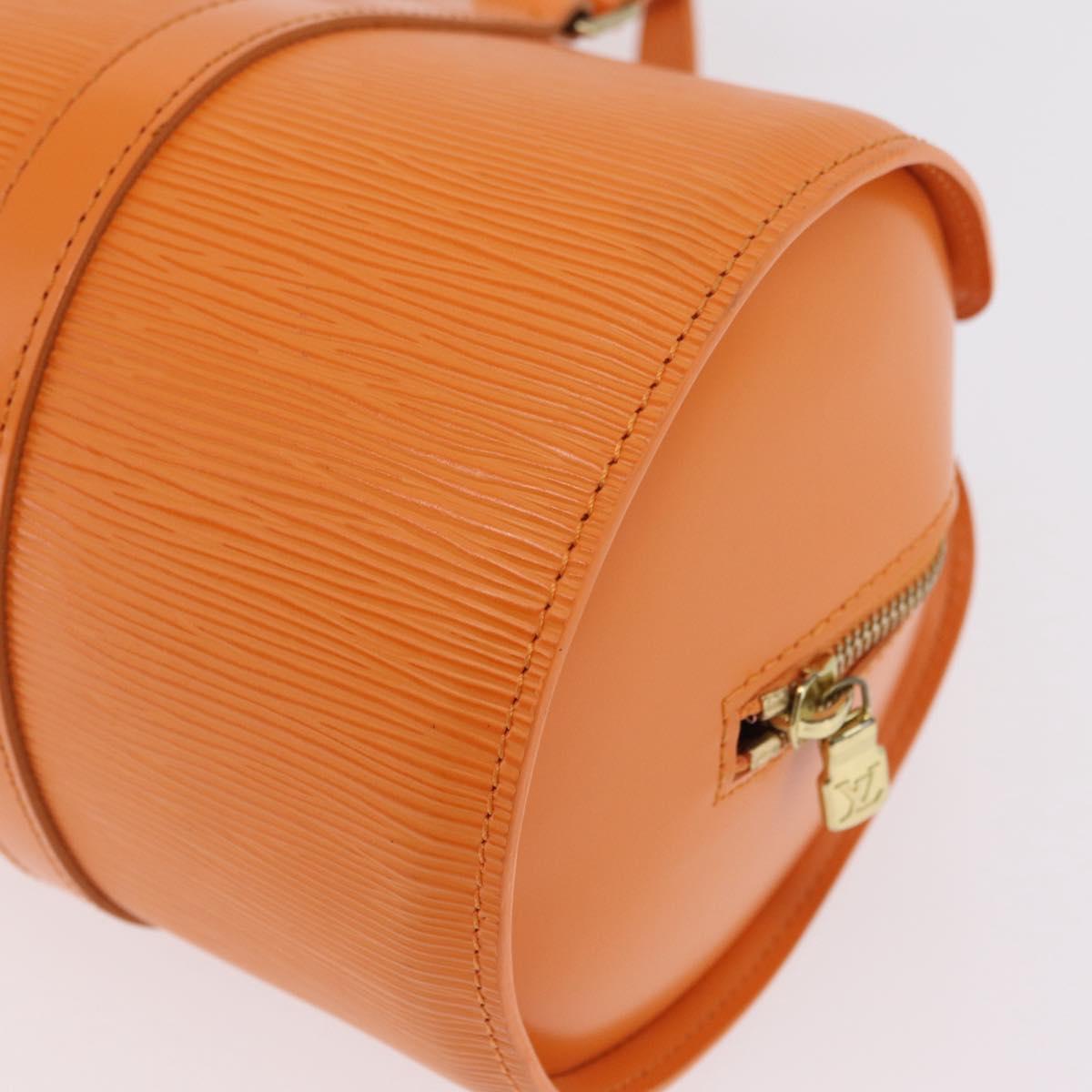 LOUIS VUITTON Epi Soufflot Hand Bag Orange Mandarin M5222H LV Auth 203201V