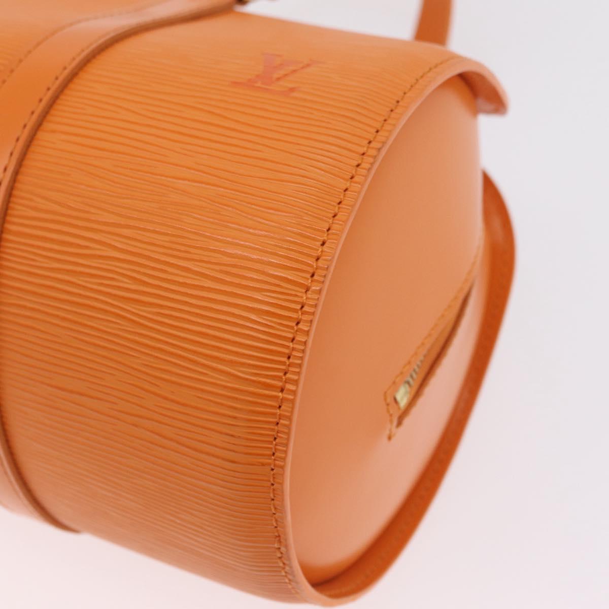 LOUIS VUITTON Epi Soufflot Hand Bag Orange Mandarin M5222H LV Auth 203201V