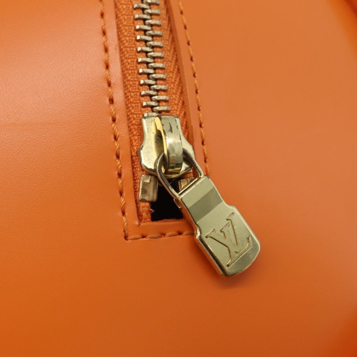 LOUIS VUITTON Epi Soufflot Hand Bag Orange Mandarin M5222H LV Auth 203201V