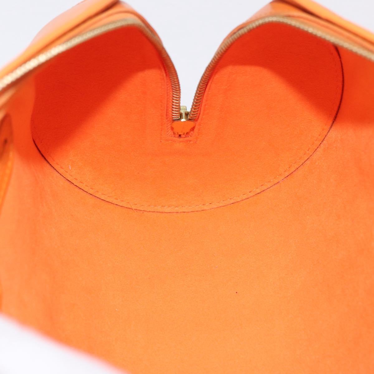 LOUIS VUITTON Epi Soufflot Hand Bag Orange Mandarin M5222H LV Auth 203201V