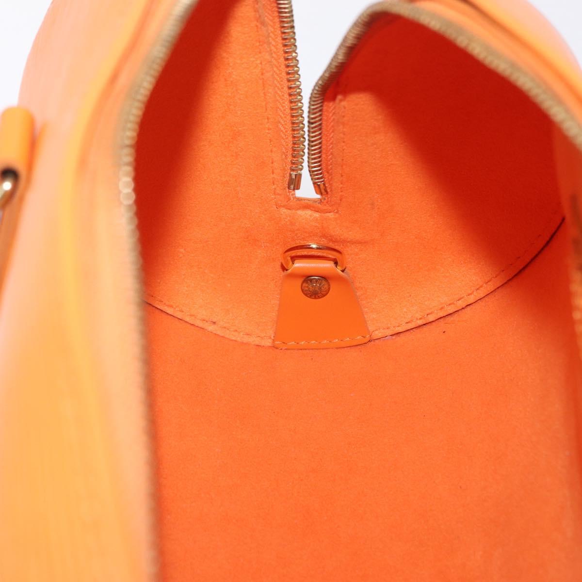 LOUIS VUITTON Epi Soufflot Hand Bag Orange Mandarin M5222H LV Auth 203201V