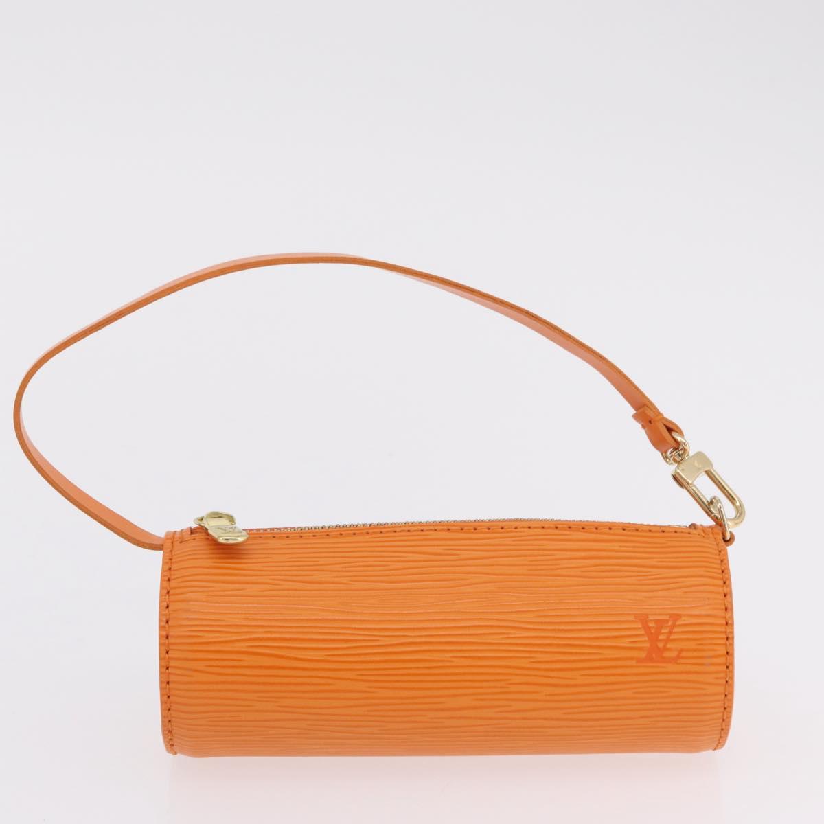 LOUIS VUITTON Epi Soufflot Hand Bag Orange Mandarin M5222H LV Auth 203201V