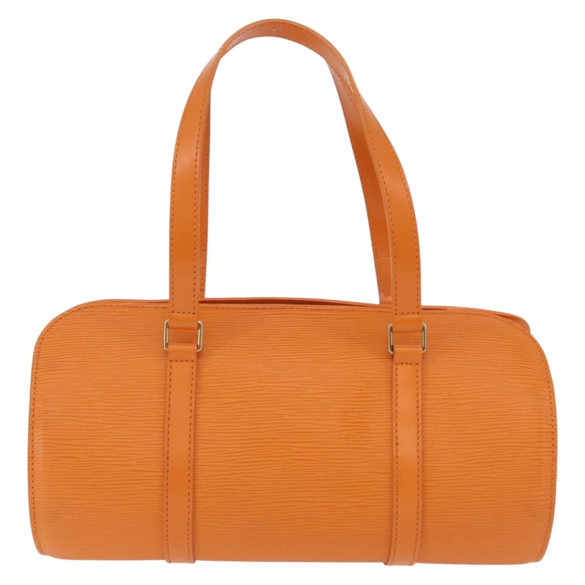 LOUIS VUITTON Epi Soufflot Hand Bag Orange Mandarin M5222H LV Auth 203201V