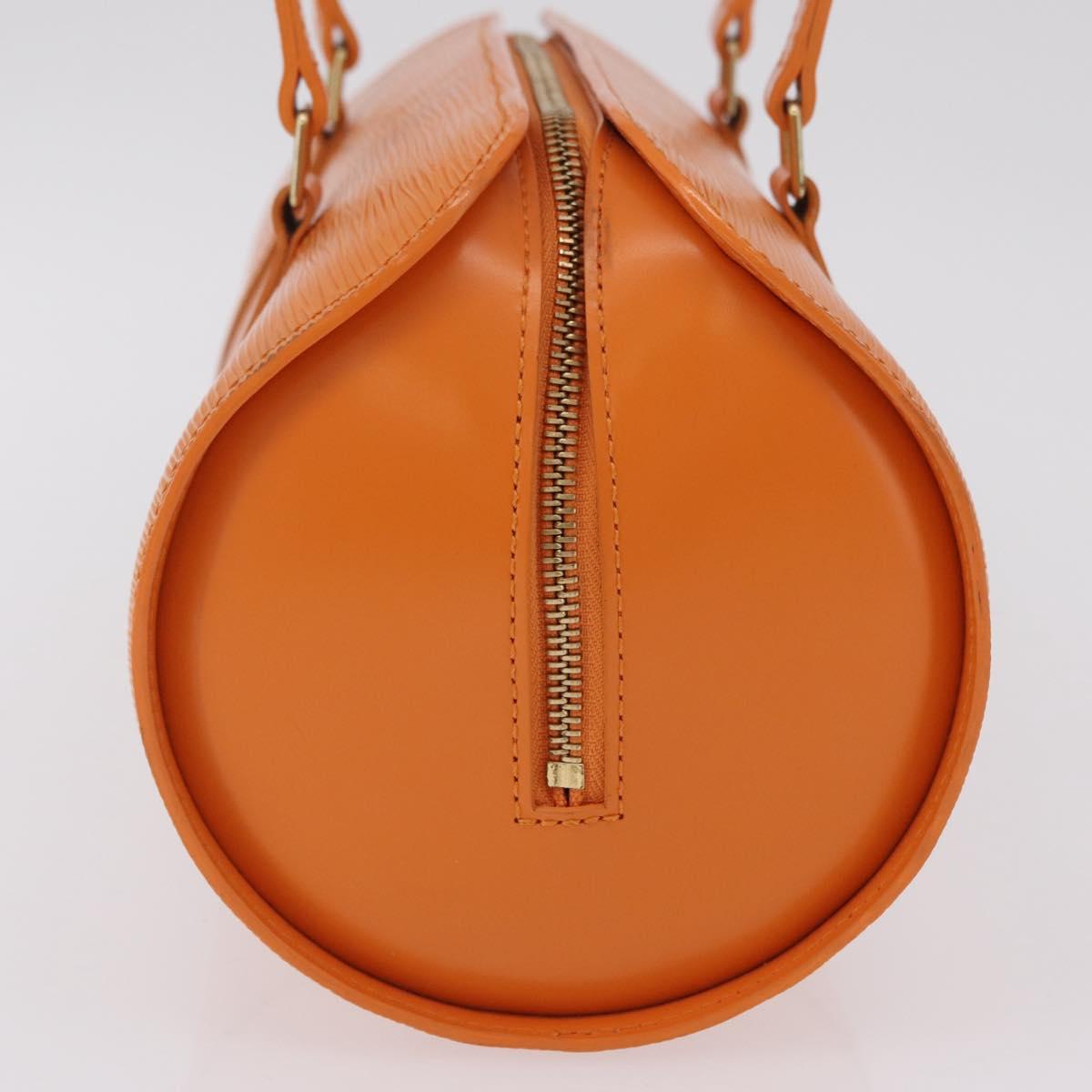LOUIS VUITTON Epi Soufflot Hand Bag Orange Mandarin M5222H LV Auth 203201V