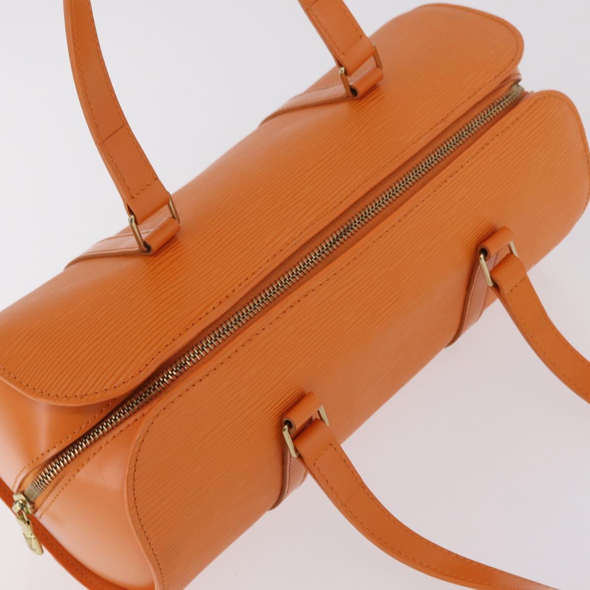 LOUIS VUITTON Epi Soufflot Hand Bag Orange Mandarin M5222H LV Auth 203201V