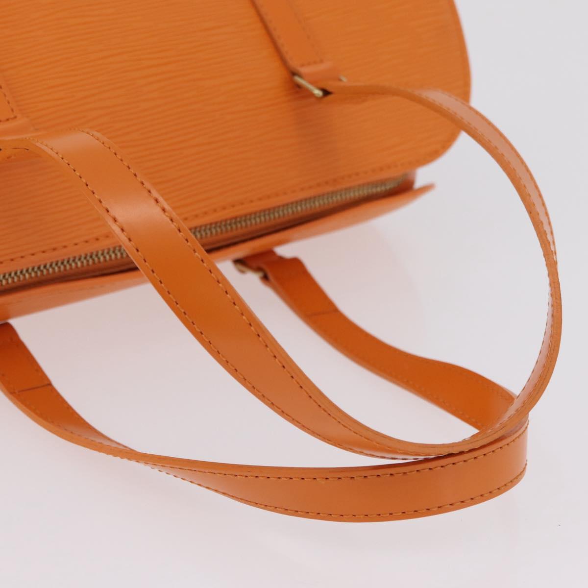 LOUIS VUITTON Epi Soufflot Hand Bag Orange Mandarin M5222H LV Auth 203201V