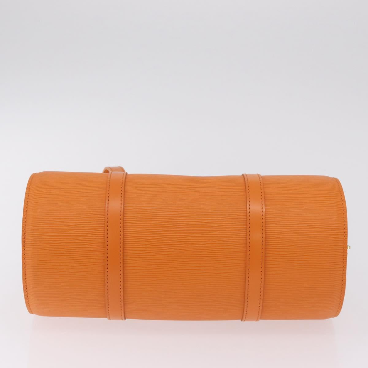 LOUIS VUITTON Epi Soufflot Hand Bag Orange Mandarin M5222H LV Auth 203201V