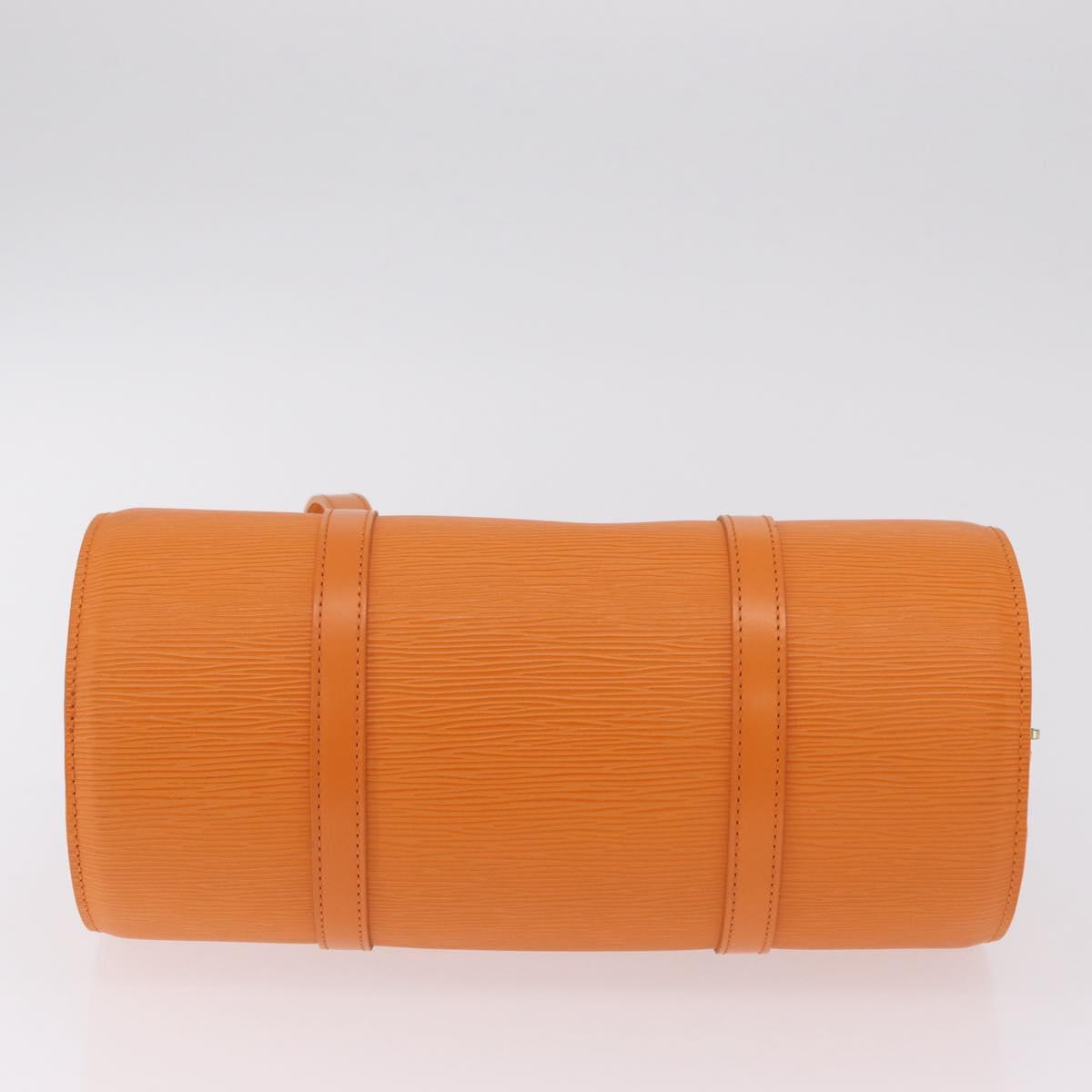 LOUIS VUITTON Epi Soufflot Hand Bag Orange Mandarin M5222H LV Auth 203201V