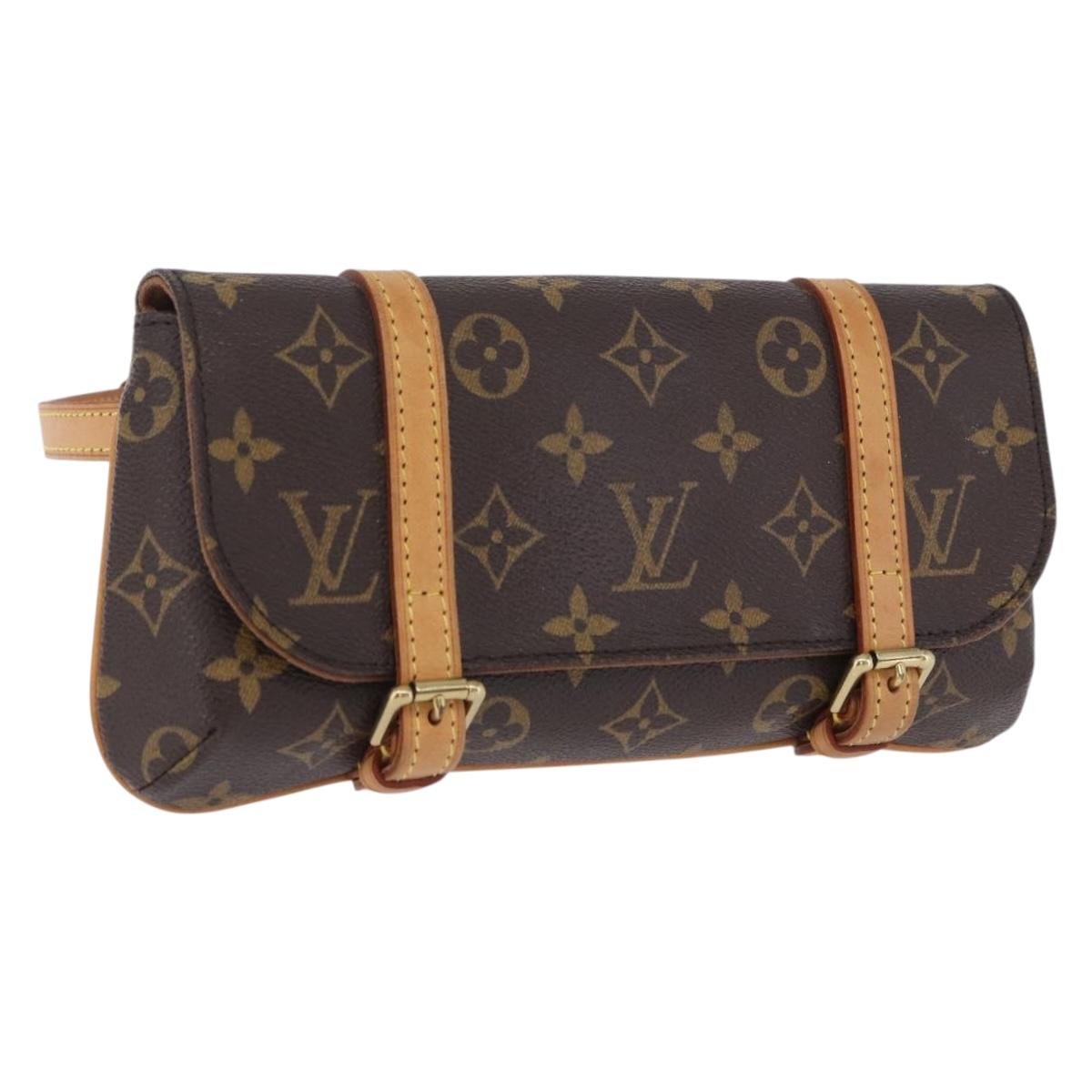 LOUIS VUITTON Monogram Pochette marrell Waist bag M51159 LV Auth 203214V
