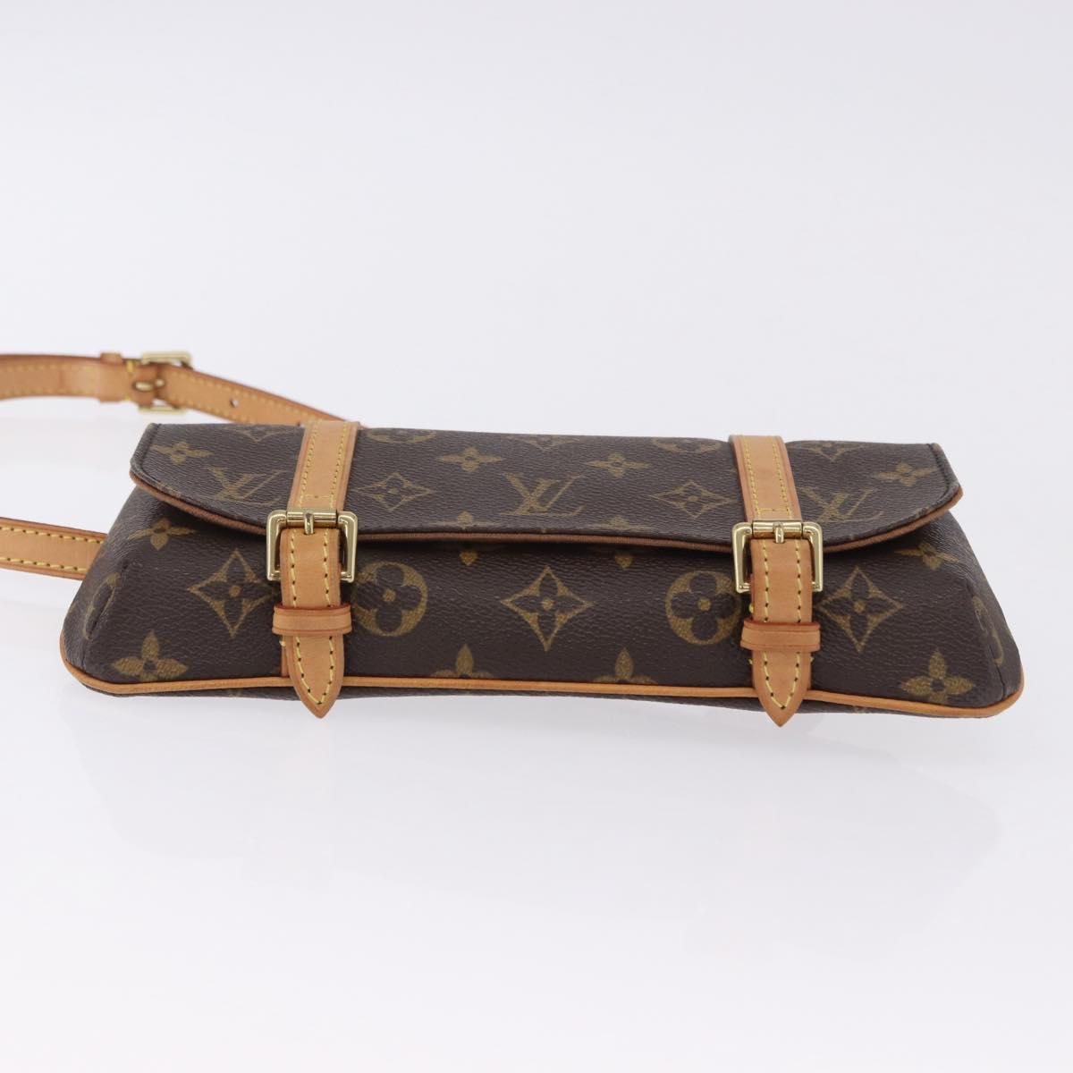LOUIS VUITTON Monogram Pochette marrell Waist bag M51159 LV Auth 203214V