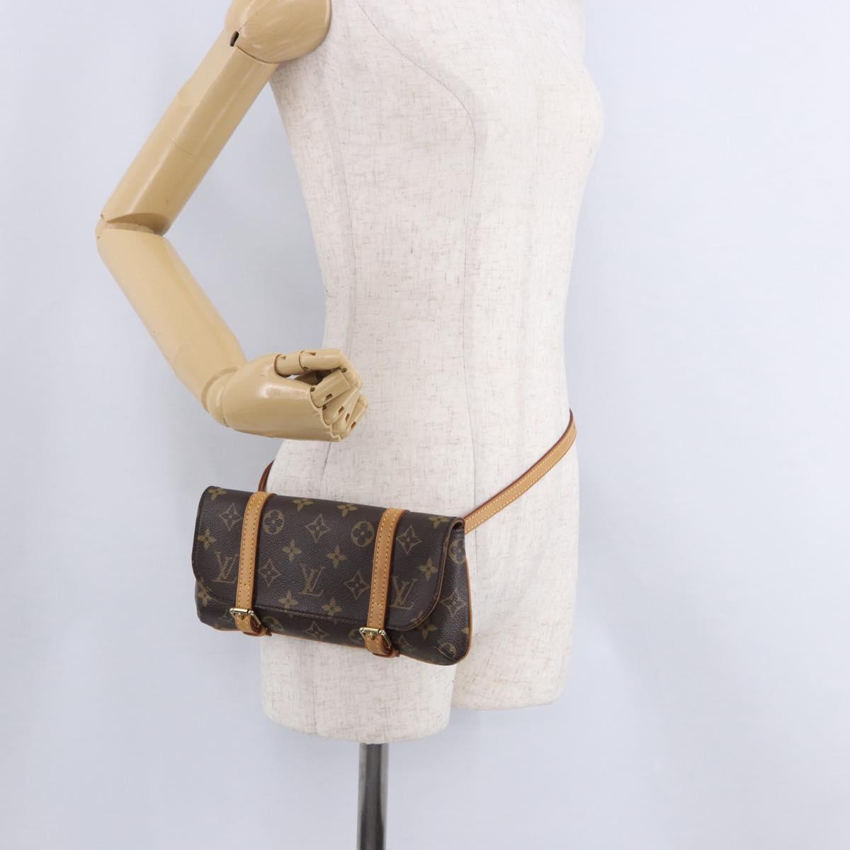 LOUIS VUITTON Monogram Pochette marrell Waist bag M51159 LV Auth 203214V