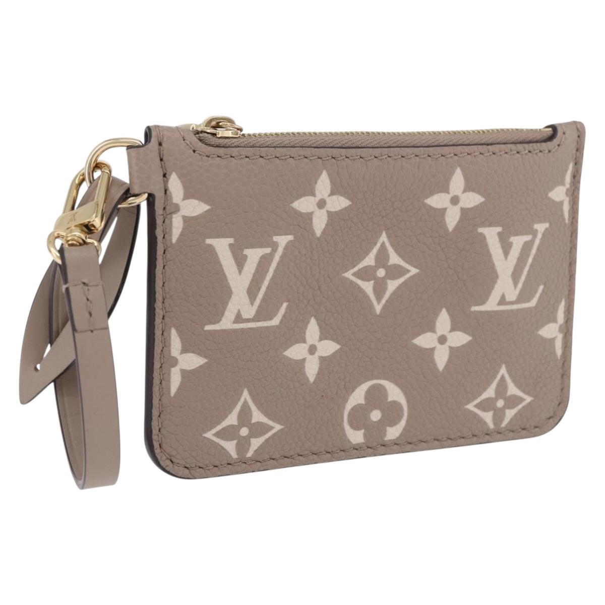 LOUIS VUITTON Monogram Empreinte All in One BB Pouch Beige M13045 Auth 203215M