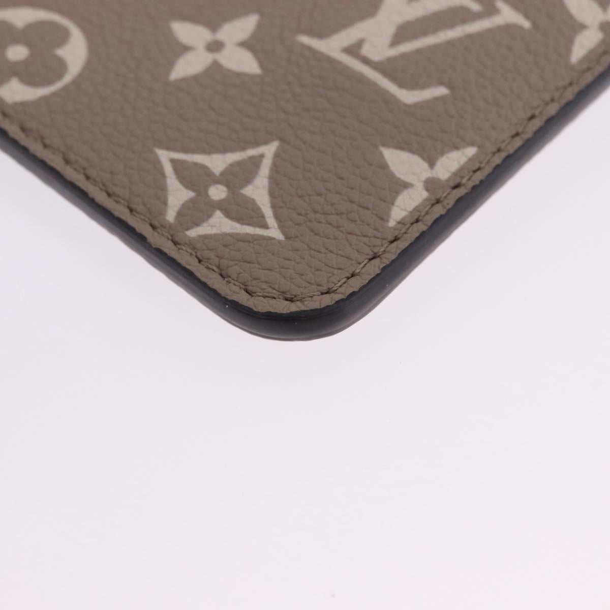 LOUIS VUITTON Monogram Empreinte All in One BB Pouch Beige M13045 Auth 203215M