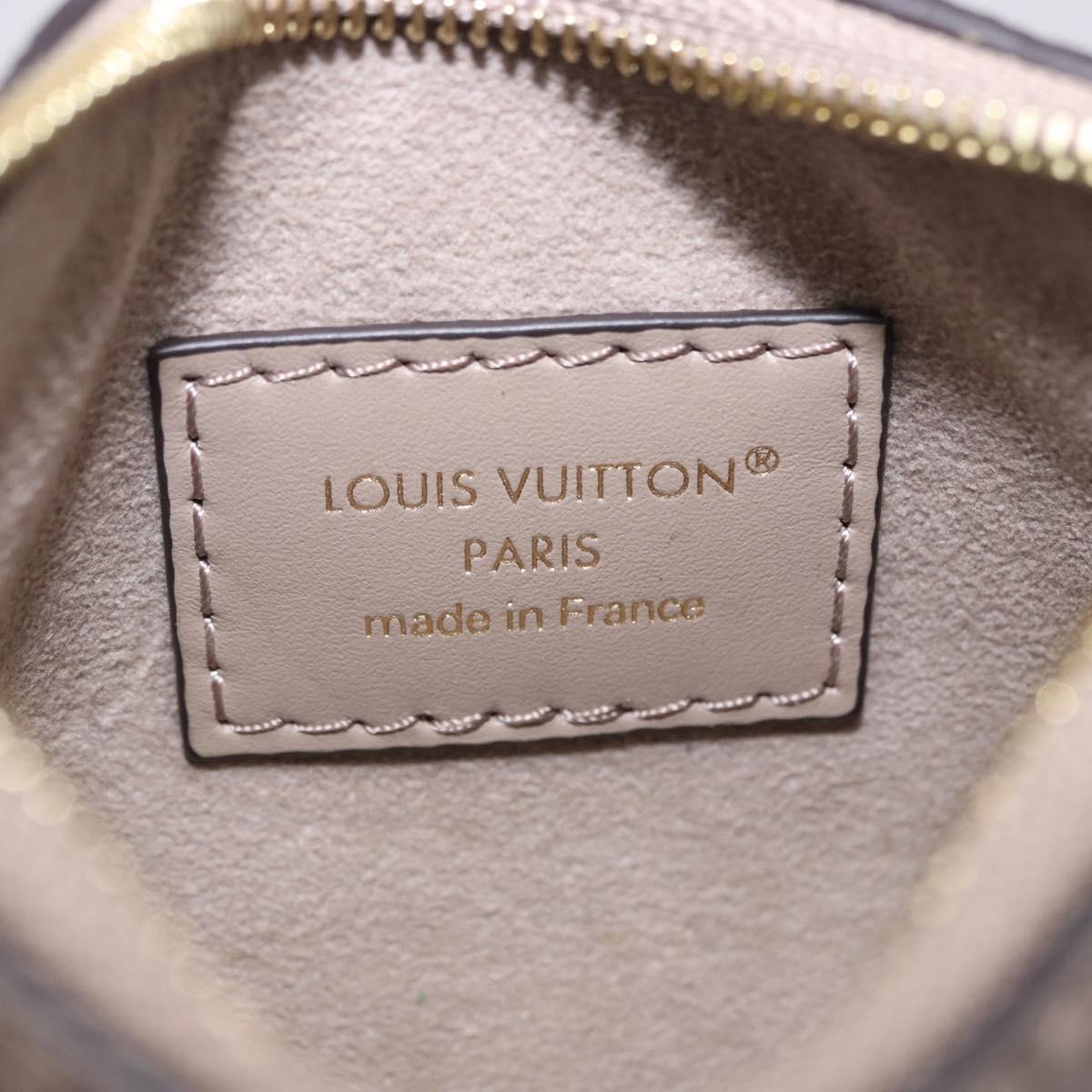 LOUIS VUITTON Monogram Empreinte All in One BB Pouch Beige M13045 Auth 203215M