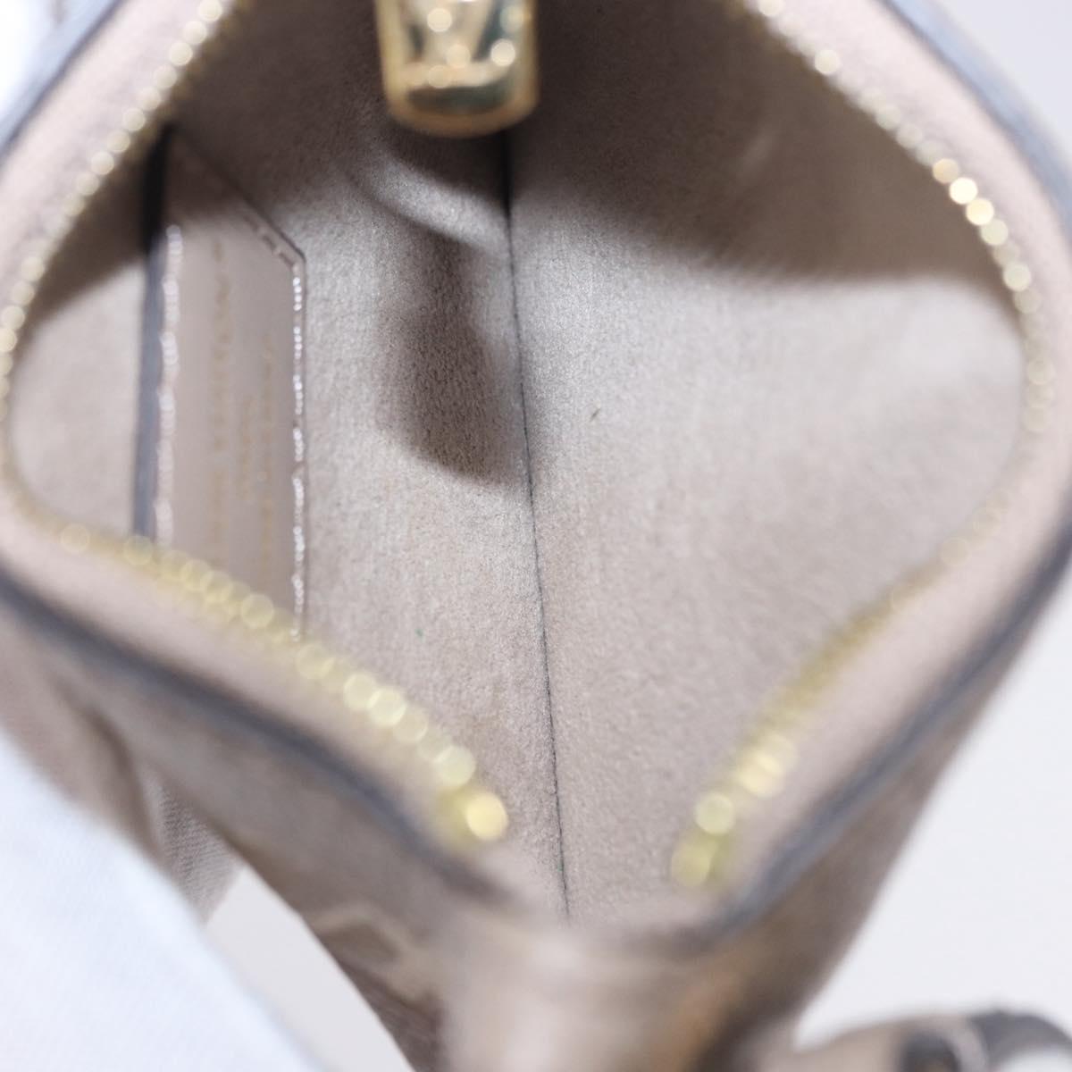LOUIS VUITTON Monogram Empreinte All in One BB Pouch Beige M13045 Auth 203215M