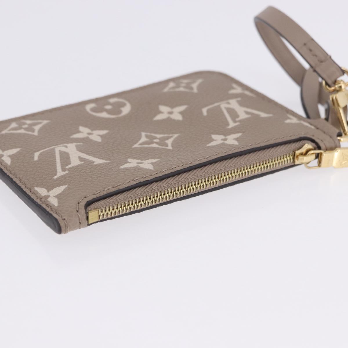 LOUIS VUITTON Monogram Empreinte All in One BB Pouch Beige M13045 Auth 203215M